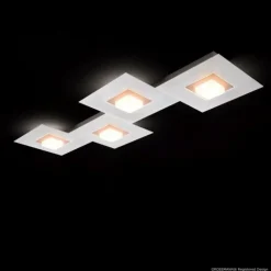 Luminaires Grossmann Éclairage Led|Plafonnier Grossmann KARREE LED Aluminium, Cuivre, 4 lumières