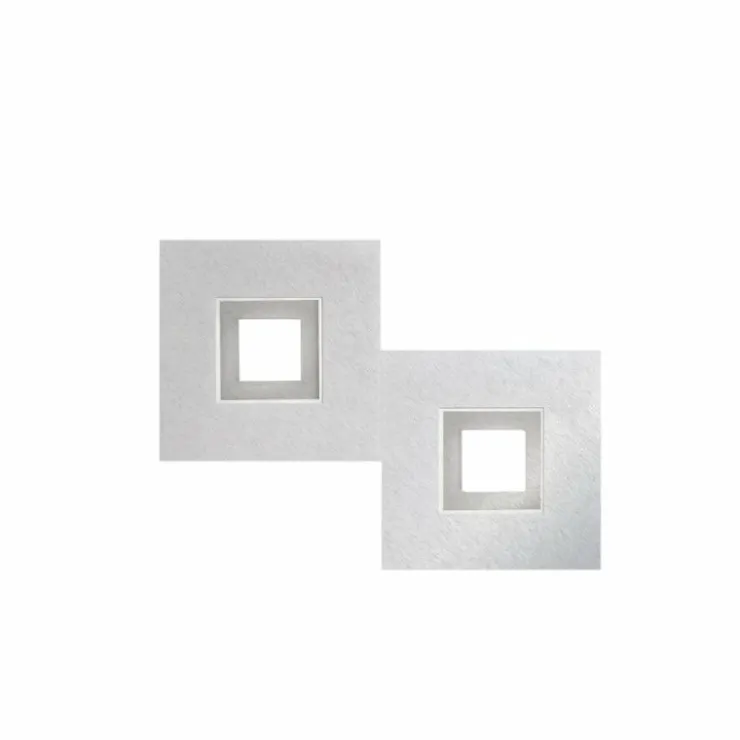 Luminaires Grossmann Éclairage Led|Plafonnier Grossmann KARREE LED Aluminium, Titane, 2 lumières