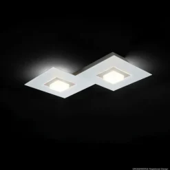 Luminaires Grossmann Éclairage Led|Plafonnier Grossmann KARREE LED Aluminium, Titane, 2 lumières
