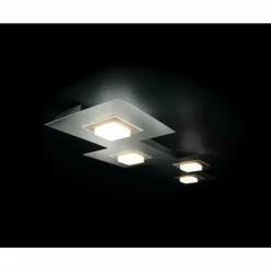 Luminaires Grossmann Éclairage Led|Plafonnier Grossmann KARREE LED Aluminium, Titane, 4 lumières