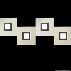 Luminaires Grossmann Éclairage Led|Plafonnier Grossmann KARREE LED Noir, 4 lumières