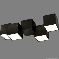 Luminaires Grossmann Éclairage Led|Plafonnier Grossmann ROCKS LED Noir, 4 lumières
