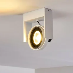 hofstein Spots Et Projecteurs|Plafonnier Grytgol Blanc, 1 lumière