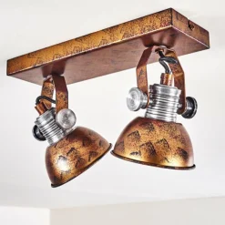 hofstein Spots Et Projecteurs|Plafonnier Gudo Brun, Bronze, 2 lumières