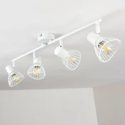 hofstein Spots Et Projecteurs|Plafonnier Holbol Blanc, 4 lumières