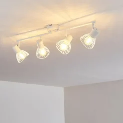 hofstein Spots Et Projecteurs|Plafonnier Holbol Blanc, 4 lumières
