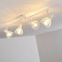 hofstein Spots Et Projecteurs|Plafonnier Holbol Blanc, 4 lumières