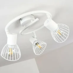 hofstein Spots Et Projecteurs|Plafonnier Holbol Blanc, 3 lumières