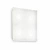 Luminaires Ideallux Plafonniers|Plafonnier Ideal Lux FLAT Blanc, 4 lumières
