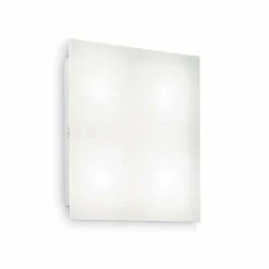 Luminaires Ideallux Plafonniers|Plafonnier Ideal Lux FLAT Blanc, 4 lumières