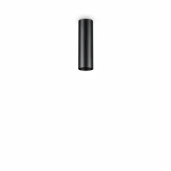 Luminaires Ideallux Plafonniers|Plafonnier Ideallux LOOK Noir, 1 lumière