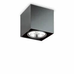 Luminaires Ideallux Plafonniers|Plafonnier Ideallux MOOD Noir, 1 lumière