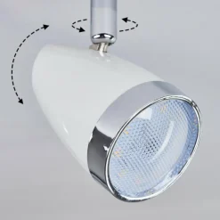 hofstein Spots Et Projecteurs|Plafonnier Idlewild LED Chrome, Blanc, 4 lumières