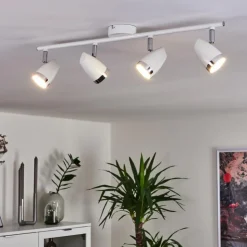 hofstein Spots Et Projecteurs|Plafonnier Idlewild LED Chrome, Blanc, 4 lumières