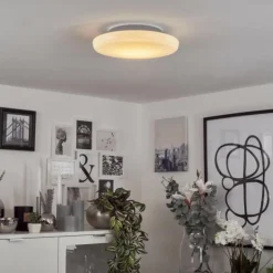 Plafonnier iDual Chloe LED Argenté, Blanc, 1 lumière, Télécommandes, Changeur de couleurs