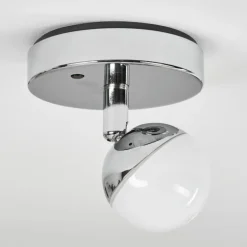 Plafonnier iDual Olivine LED Chrome, 1 lumière, Télécommandes, Changeur de couleurs