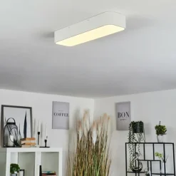 Lampe Éclairage Led|Plafonnier Iriondo LED Blanc, 1 lumière, Télécommandes