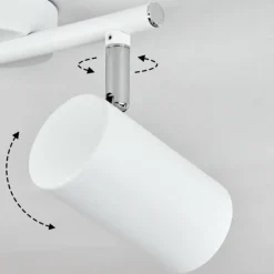 hofstein Spots Et Projecteurs|Plafonnier Javel Blanc, 2 lumières