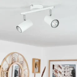 hofstein Spots Et Projecteurs|Plafonnier Javel Blanc, 2 lumières