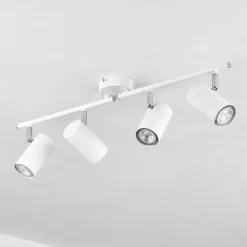 hofstein Spots Et Projecteurs|Plafonnier Javel Blanc, 4 lumières