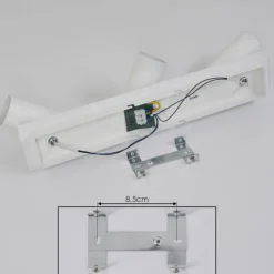 hofstein Spots Et Projecteurs|Plafonnier Javel Chrome, Blanc, 3 lumières