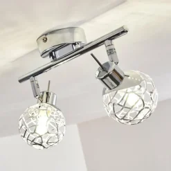 hofstein Spots Et Projecteurs|Plafonnier Kalipuro Chrome, 2 lumières