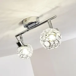 hofstein Spots Et Projecteurs|Plafonnier Kalipuro Chrome, 2 lumières