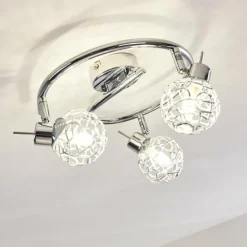 hofstein Spots Et Projecteurs|Plafonnier Kalipuro Chrome, 3 lumières