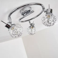hofstein Spots Et Projecteurs|Plafonnier Kalipuro Chrome, 3 lumières
