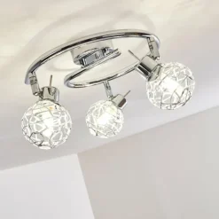 hofstein Spots Et Projecteurs|Plafonnier Kalipuro Chrome, 3 lumières