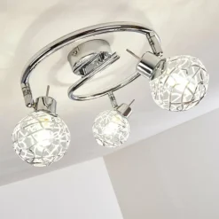 hofstein Spots Et Projecteurs|Plafonnier Kalipuro Chrome, 3 lumières