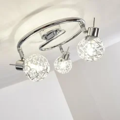 hofstein Spots Et Projecteurs|Plafonnier Kalipuro Chrome, 3 lumières