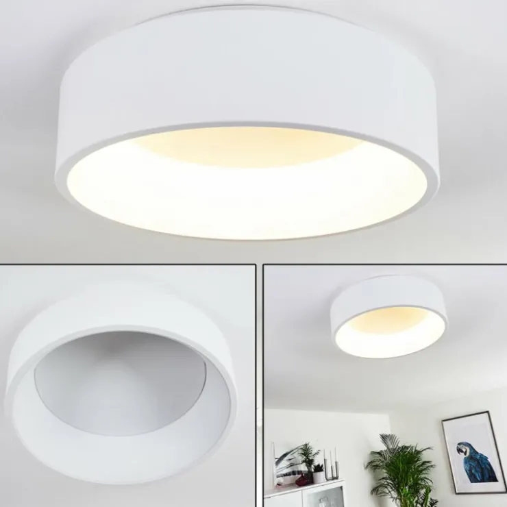 hofstein Éclairage Led|Plafonnier Kampala LED Blanc, 1 lumière