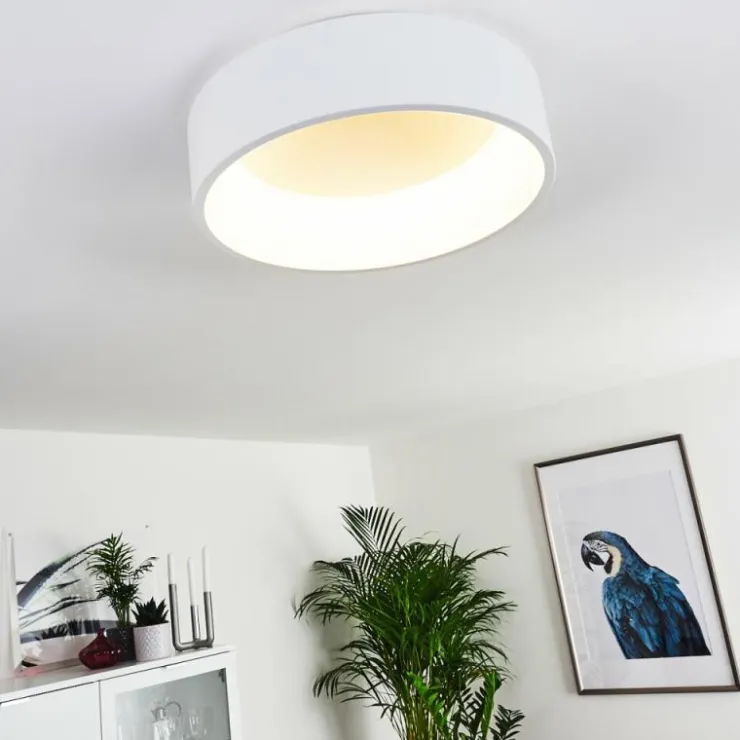 hofstein Éclairage Led|Plafonnier Kampala LED Blanc, 1 lumière