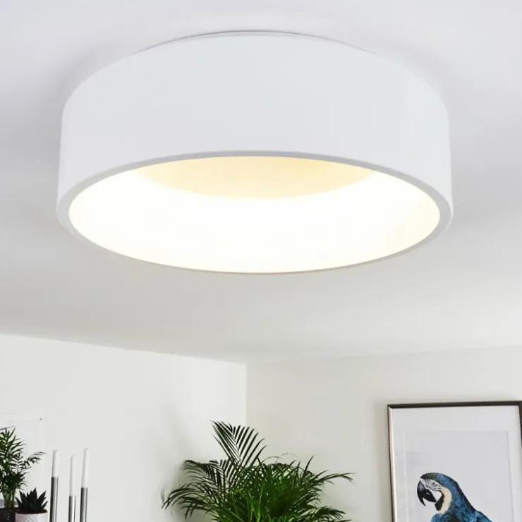 hofstein Éclairage Led|Plafonnier Kampala LED Blanc, 1 lumière