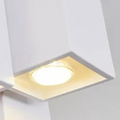 hofstein Plafonniers|Plafonnier Karaka Blanc, 6 lumières