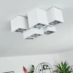 hofstein Plafonniers|Plafonnier Karaka Blanc, 6 lumières