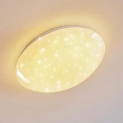 hofstein Éclairage Led|Plafonnier Kendal LED Blanc, 1 lumière, Télécommandes, Changeur de couleurs