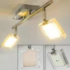 hofstein Spots Et Projecteurs|Plafonnier Kiruna LED Chrome, Nickel mat, 2 lumières