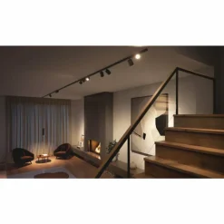 Plafonnier Kit de base Philips Hue Perifo LED Noir, 4 lumières, Changeur de couleurs