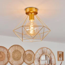 hofstein Plafonniers|Plafonnier Koulamon Laiton, 1 lumière