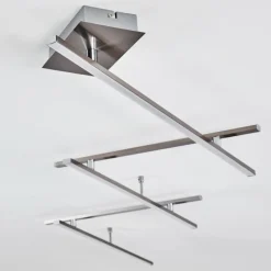 hofstein Éclairage Led|Plafonnier Lacure LED Nickel mat, 5 lumières