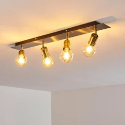 hofstein Spots Et Projecteurs|Plafonnier Lagunita Vieux laiton, 4 lumières