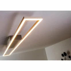 Luminaires Paul Neuhaus Éclairage Led|Plafonnier LED Paul Neuhaus Acier brossé, 4 lumières