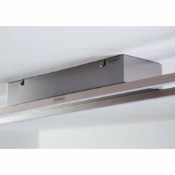 Luminaires Paul Neuhaus Éclairage Led|Plafonnier LED Paul Neuhaus Acier brossé, 4 lumières