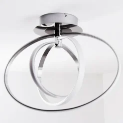 Luminaires Trio Éclairage Led|Plafonnier LED Trio Corland Chrome, 1 lumière