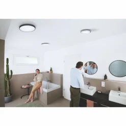 Plafonnier LEDVANCE Bathroom Noir, 1 lumière