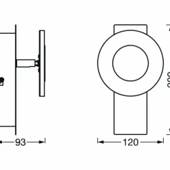 Plafonnier LEDVANCE Bathroom Argenté, 1 lumière