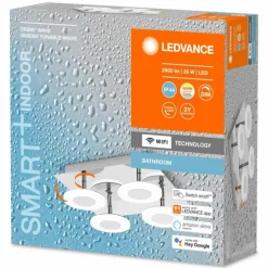 Plafonnier LEDVANCE Bathroom Argenté, 1 lumière