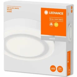 Luminaires Ledvance Éclairage Led|Plafonnier LEDVANCE CLICK WHITE Blanc, 1 lumière